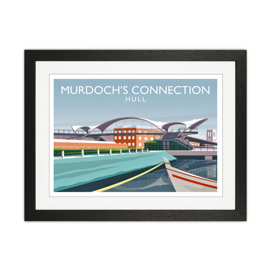 Murdoch's Connection Travel Art Print by Richard O'Neill Black Grain