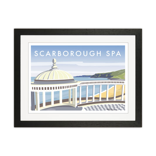 Scarborough Spa Travel Art Print by Richard O'Neill Black Grain