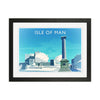 Isle Of Man (Snow) Travel Art Print by Richard O'Neill
