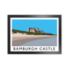 Bamburgh Castle Framed Digital Art Print by Richard O'Neill