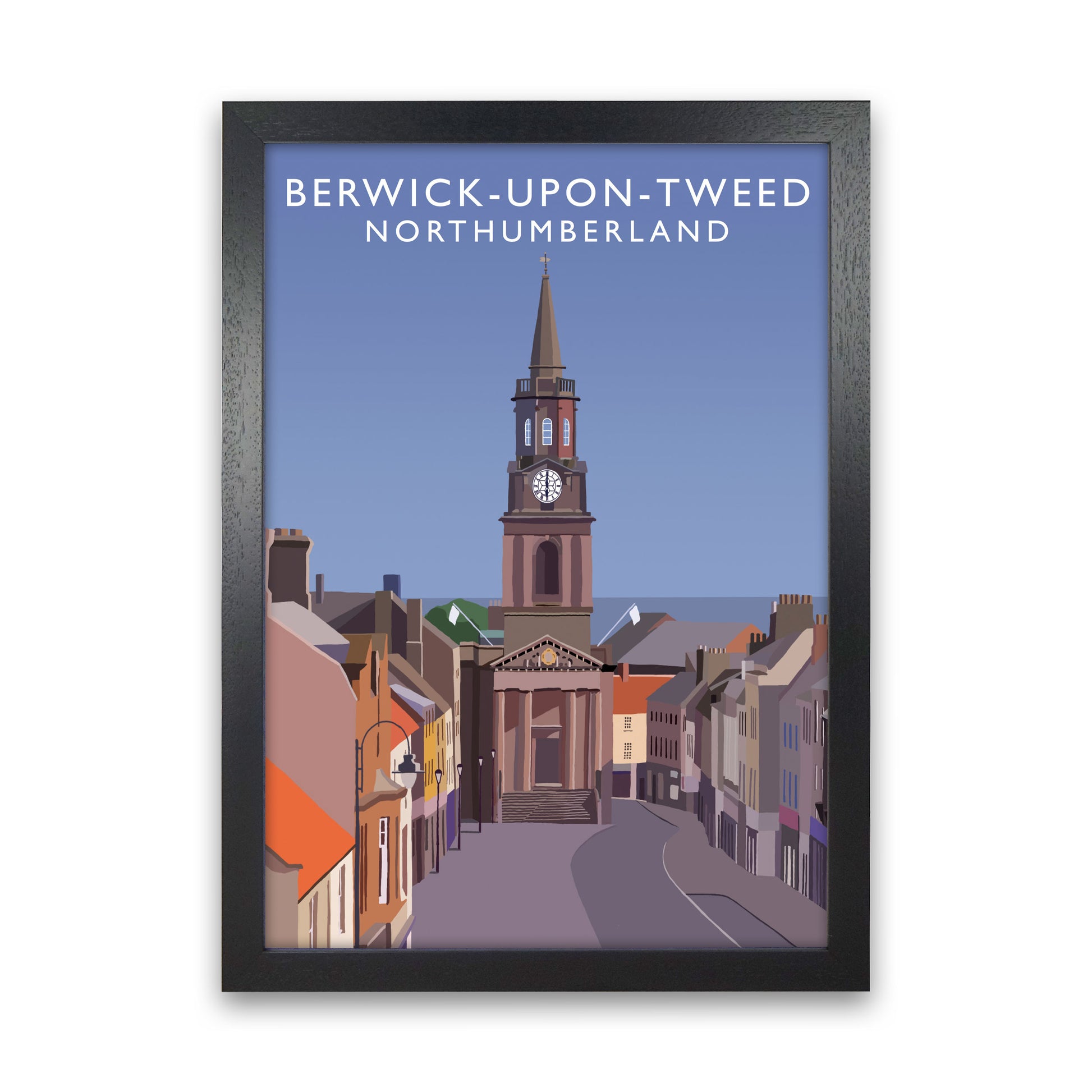 Berwick-Upon-Tweed Northumberland Art Print by Richard O'Neill Black Grain