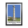 Caedmon's Cross Whitby Framed Digital Art Print by Richard O'Neill