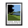 Cod Beck Reservoir Framed Digital Art Print by Richard O'Neill