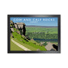 Cow and Calf Rocks Ilkley Framed Digital Art Print by Richard O'Neill