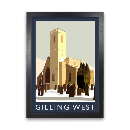 Gilling West Art Print by Richard O'Neill Black Grain