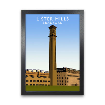 Lister Mills Bradford Art Print by Richard O'Neill Black Grain