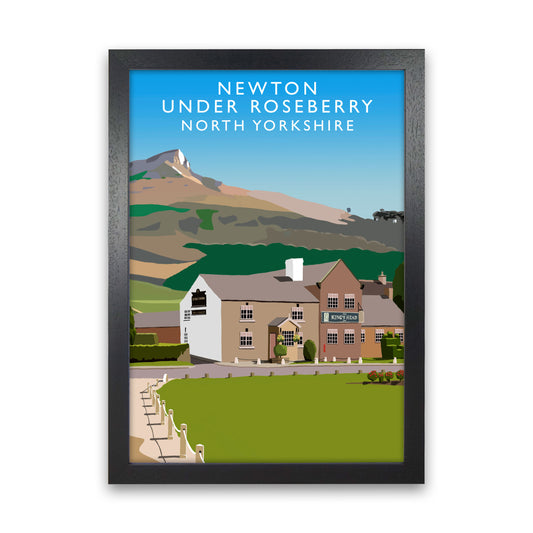 Newton Under Roseberry Art Print by Richard O'Neill Black Grain