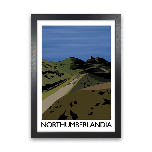 Northumberlandia Art Print by Richard O'Neill Black Grain