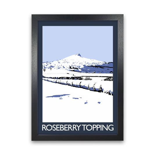 Roseberry Topping Art Print by Richard O'Neill Black Grain