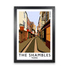 The Shambles York Framed Digital Art Print by Richard O'Neill