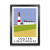 Souter Lighthouse Framed Digital Art Print by Richard O'Neill