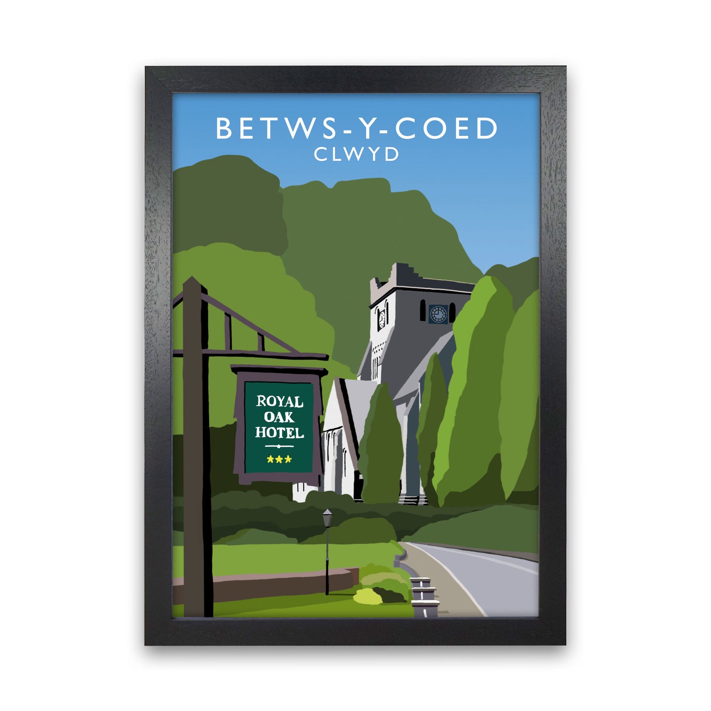 Betws- Y- Coed by Richard O'Neill Black Grain