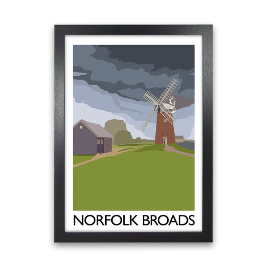 Norfolk Broads Art Print by Richard O'Neill Black Grain