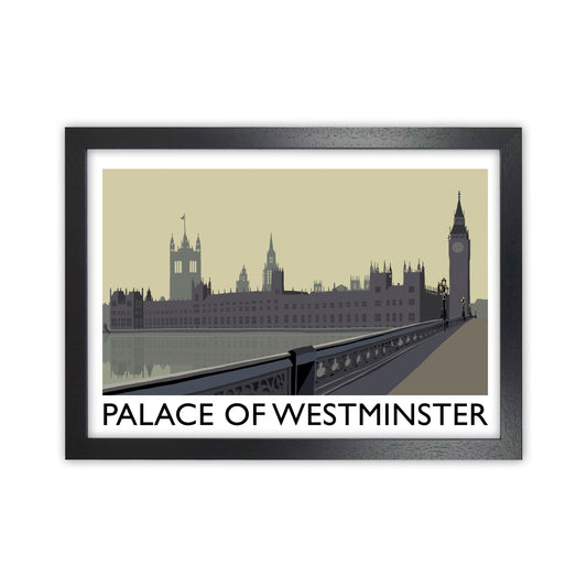 Palace Of Westminster by Richard O'Neill Black Grain