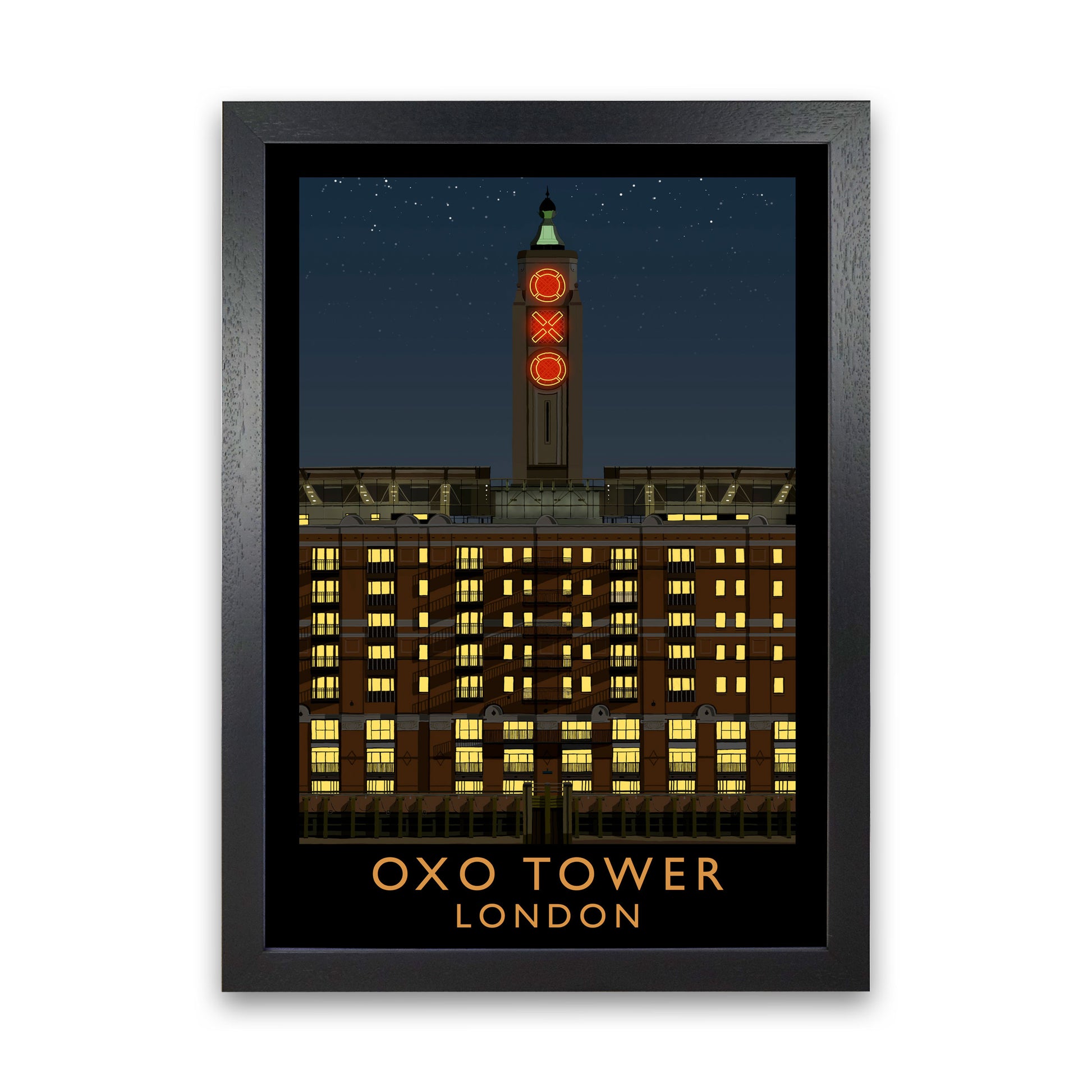 Oxo Tower by Richard O'Neill Black Grain