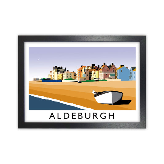 Aldeburgh Art Print by Richard O'Neill Black Grain