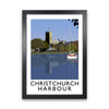 Christchurch Harbour Framed Digital Art Print by Richard O'Neill
