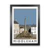 Middleham by Richard O'Neill Yorkshire Art Print, Vintage Travel Poster