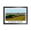 Scarth Nick by Richard O'Neill Yorkshire Art Print, Vintage Travel Poster