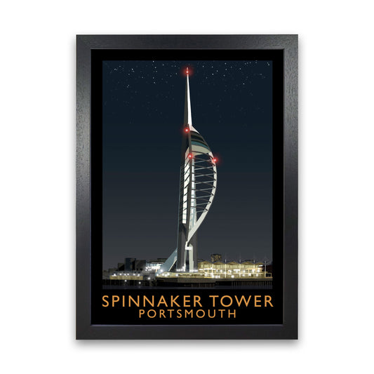 Spinnaker Tower by Richard O'Neill Black Grain