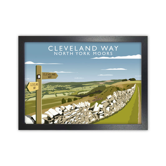 Cleveland Way North York Moors Art Print by Richard O'Neill Black Grain