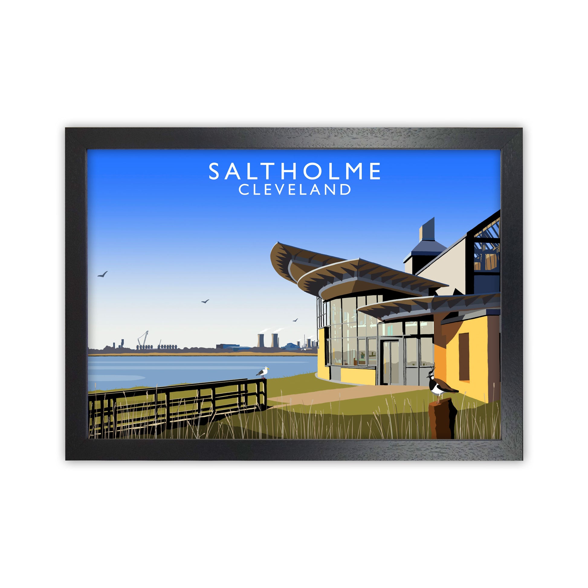 Salthome Cleveland (Landscape) by Richard O'Neill Black Grain