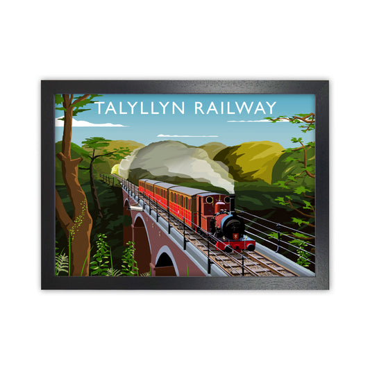 Talyllyn Railway Art Print by Richard O'Neill Black Grain