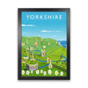 Yorkshire (Portrait) Art Print Vintage Travel Poster by Richard O'Neill