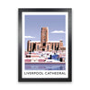Liverpool Cathedral In Snow Portrait by Richard O'Neill