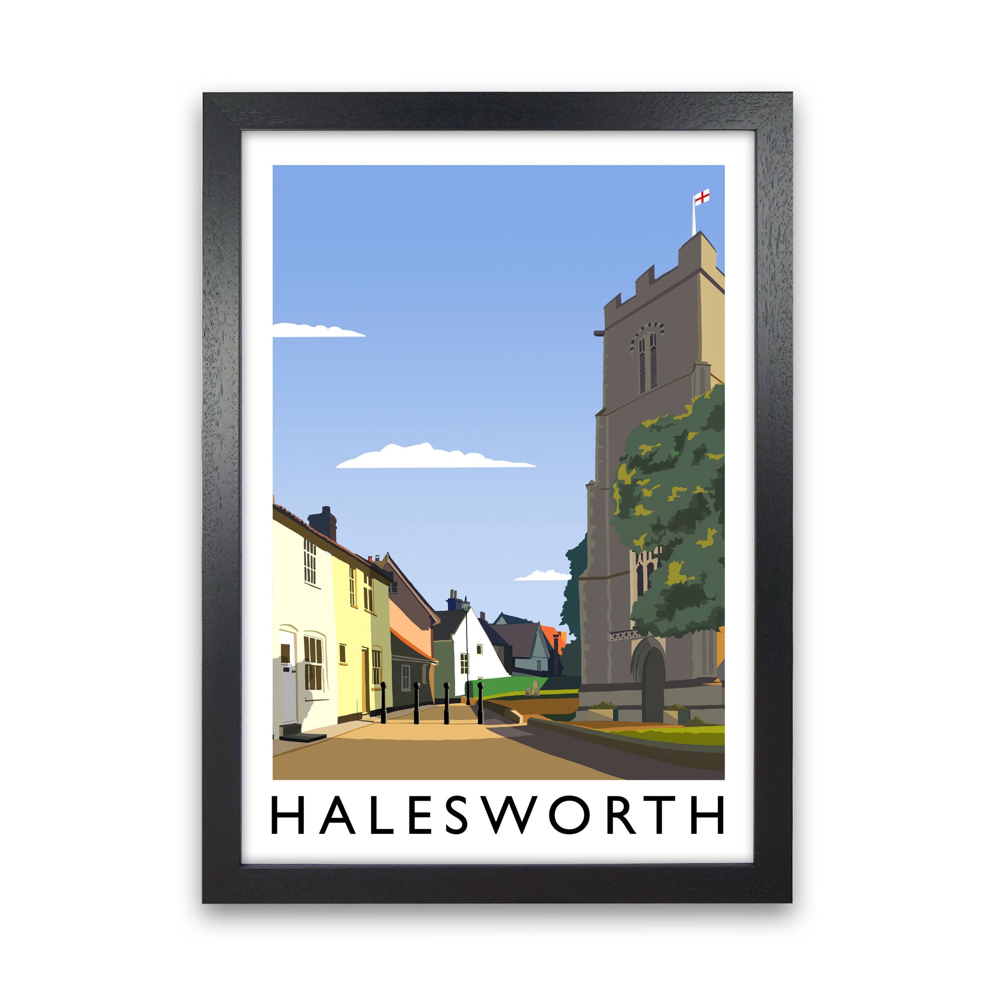 Halesworth Portrait by Richard O'Neill Black Grain