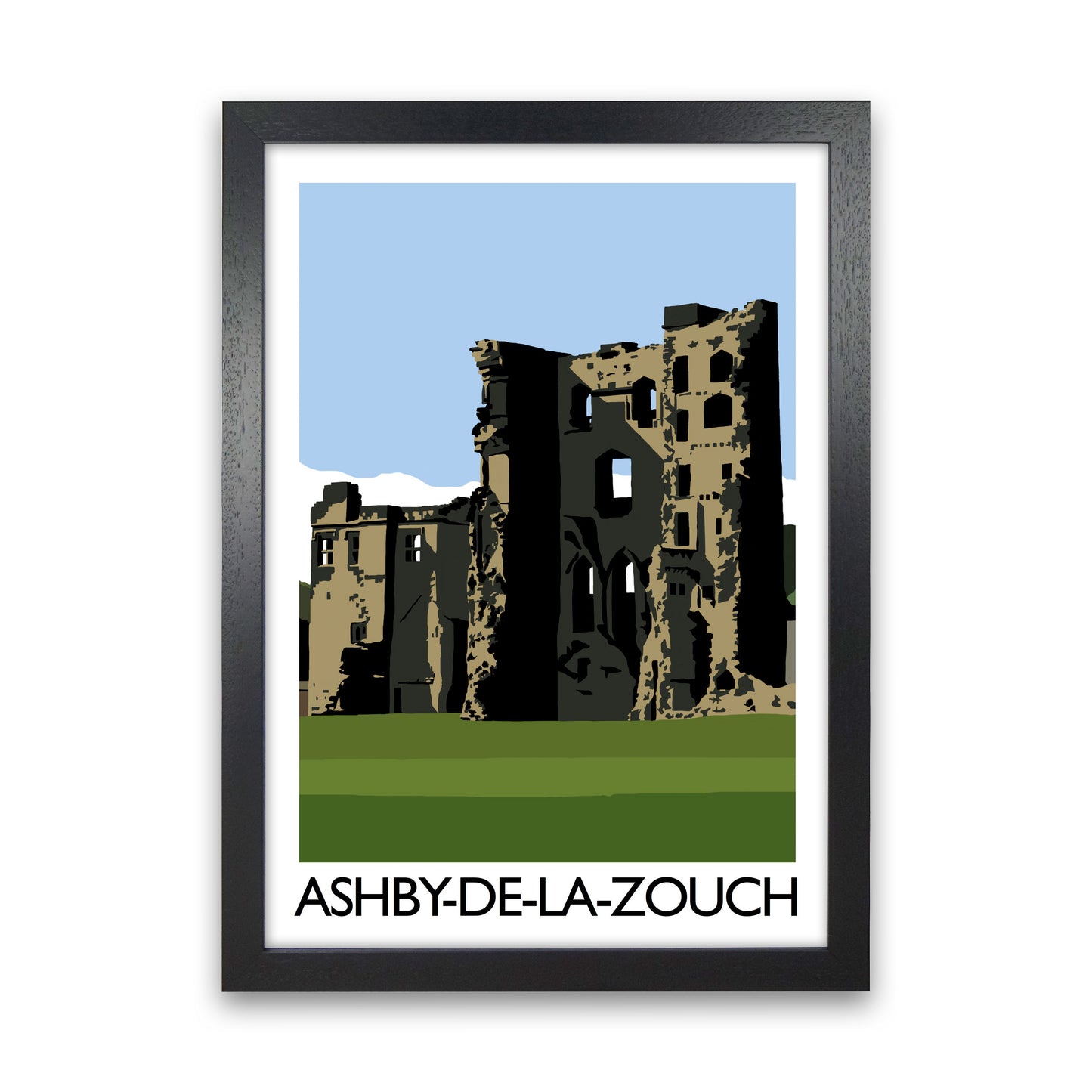 Ashby-de-la- Zouche Portrait by Richard O'Neill Black Grain