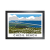 Chesil Beach Framed Digital Art Print by Richard O'Neill