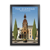 The Diamond Monaghan Portrait Travel Art Print by Richard O'Neill, Framed Wall Art