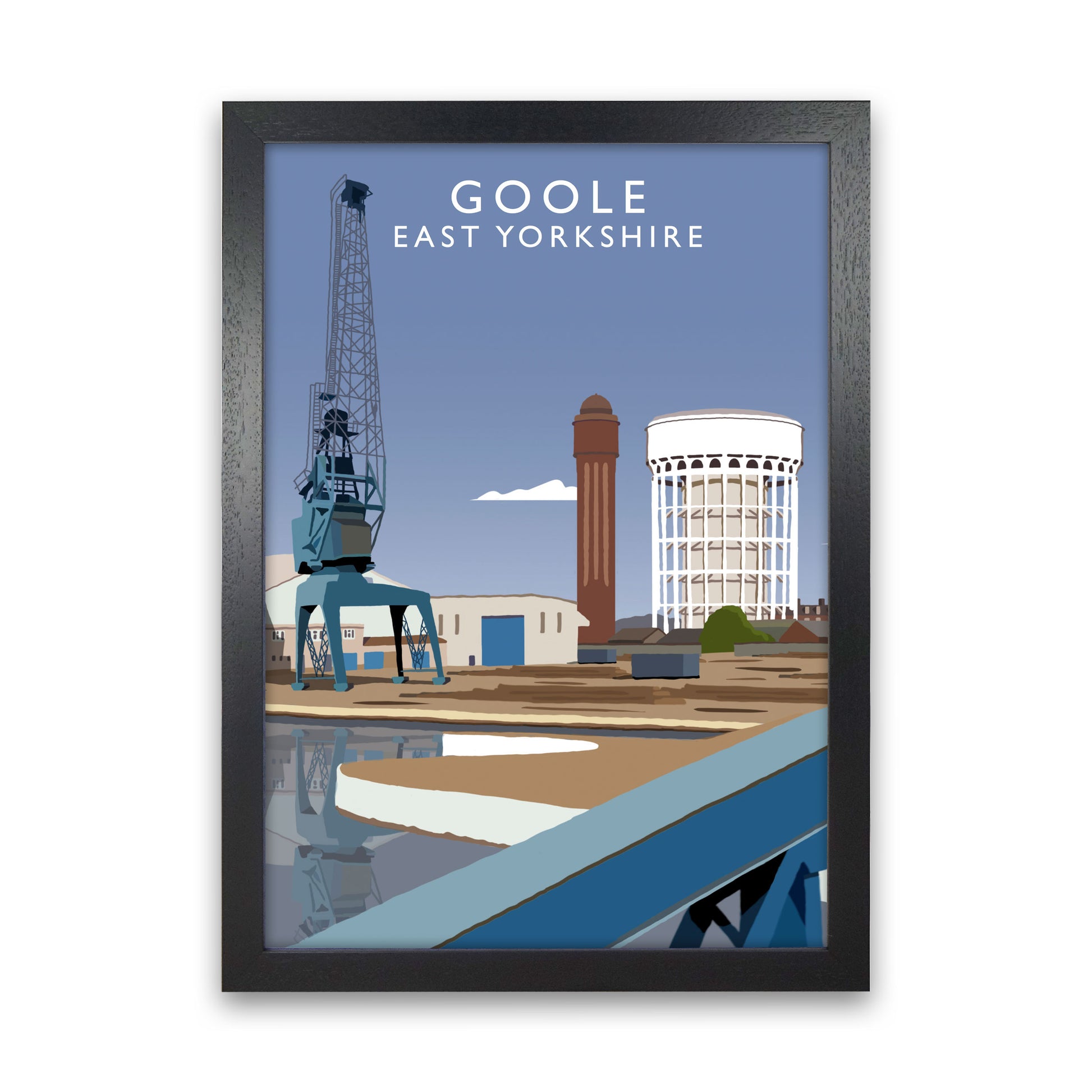 Goole East Yorkshire Art Print by Richard O'Neill Black Grain