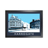 Harrogate In Snow Travel Art Print by Richard O'Neill, Framed Wall Art
