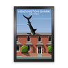 Headington Shark Oxford Framed Digital Art Print by Richard O'Neill