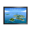 Isles of Scilly Cornwall Framed Digital Art Print by Richard O'Neill