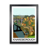 Knaresborough Digital Art Print by Richard O'Neill, Framed Wall Art