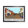 Market Weighton Travel Art Print by Richard O'Neill, Framed Wall Art