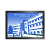 Midland Hotel Morecambe Travel Art Print by Richard O'Neill, Framed Wall Art