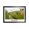 Muker Travel Art Print by Richard O'Neill, Framed Wall Art