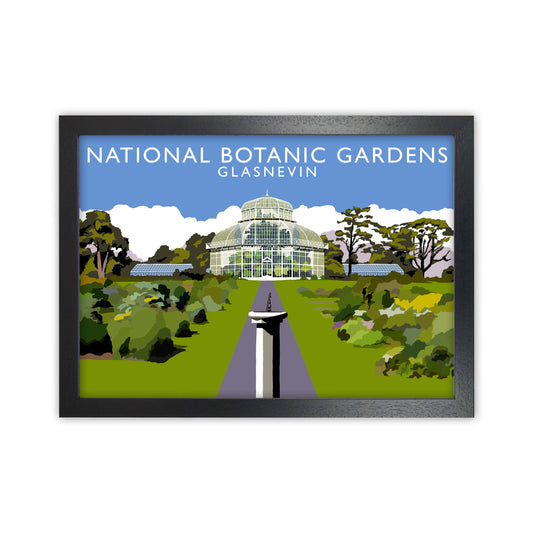 National Botanic Gardens Glasnevin Travel Art Print by Richard O'Neill Black Grain