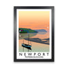 Newport Pembrokeshire Travel Art Print by Richard O'Neill, Framed Wall Art