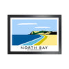 North Bay Scarborough Travel Art Print by Richard O'Neill, Framed Wall Art