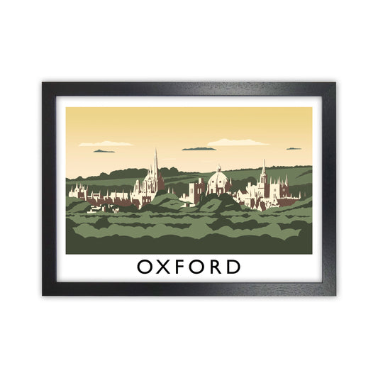 Oxford Art Print by Richard O'Neill, Framed Wall Art Black Grain