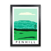Penhill Digital Art Print by Richard O'Neill, Framed Wall Art