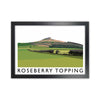 Roseberry Topping Art Print by Richard O'Neill, Framed Wall Art