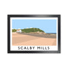 Scalby Mills Travel Art Print by Richard O'Neill, Framed Wall Art