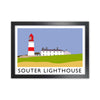 Souter Lighthouse Travel Art Print by Richard O'Neill, Framed Wall Art