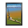 Southend Pier Essex Travel Art Print by Richard O'Neill, Framed Wall Art